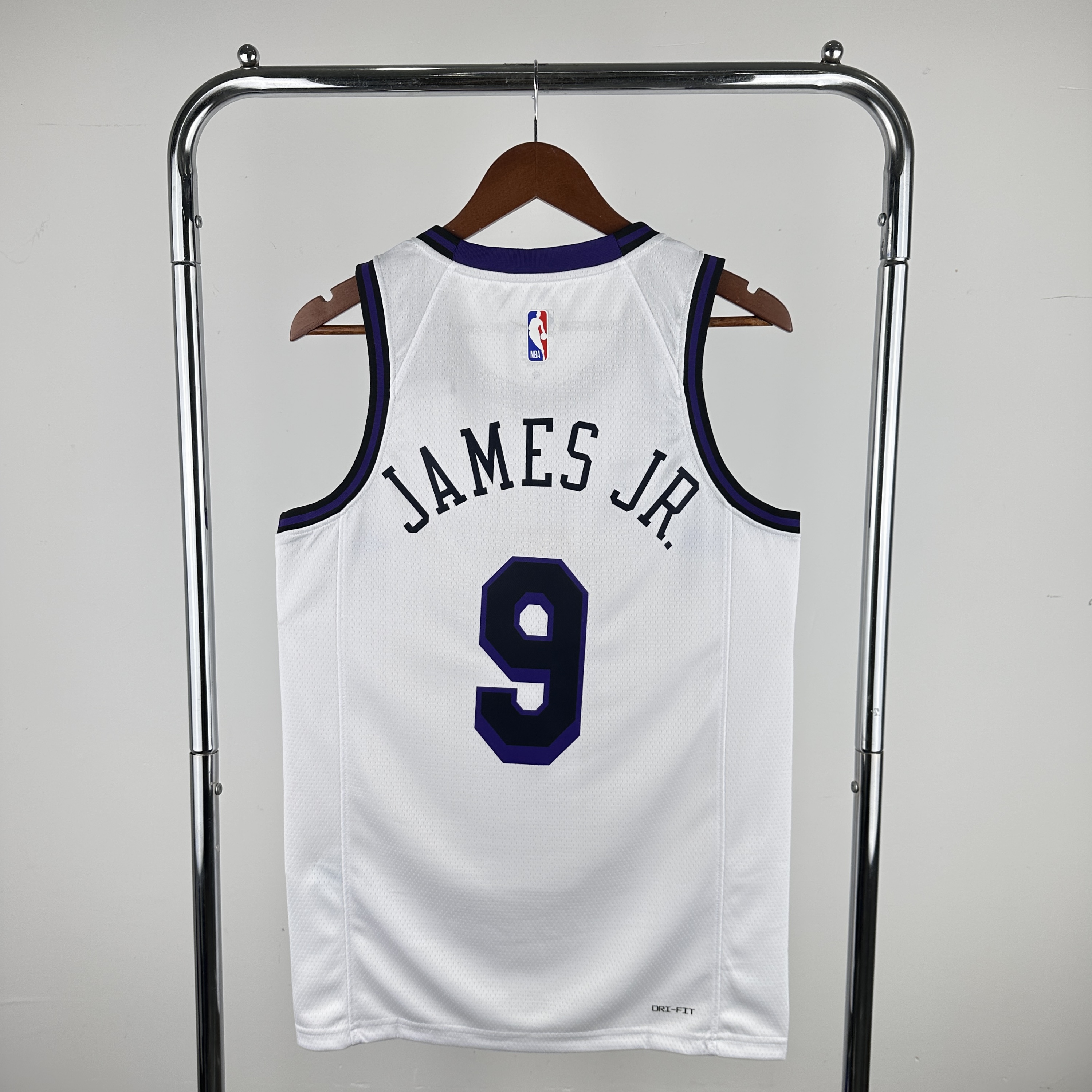 Youth Los Angeles Lakers 9 James JR. Stitched white style 2 NBA 2024 Jersey